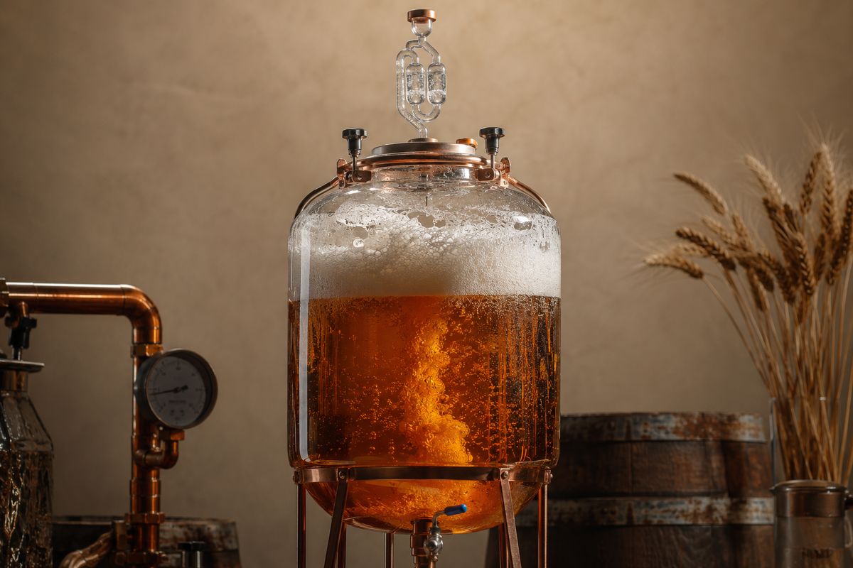 Burzliwa fermentacja w fermentorze z drożdżami turbo