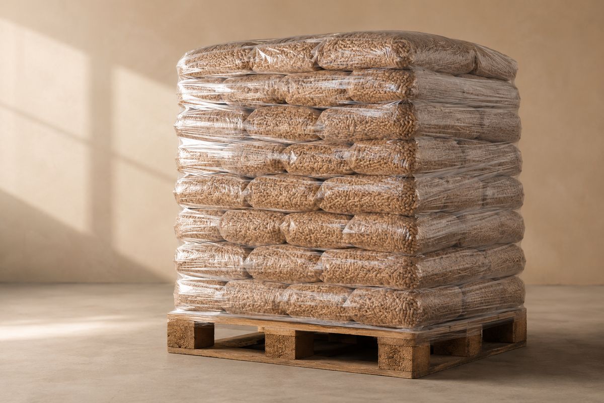 Paleta pelletu drzewnego 1000 kg w workach 15 kg